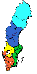 Bild: Fem regioner i Sverige , f